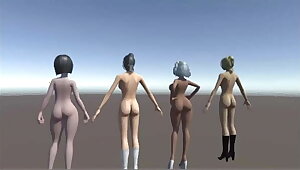 d animation - nude girls