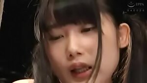 Sexy Asian babe having fun
